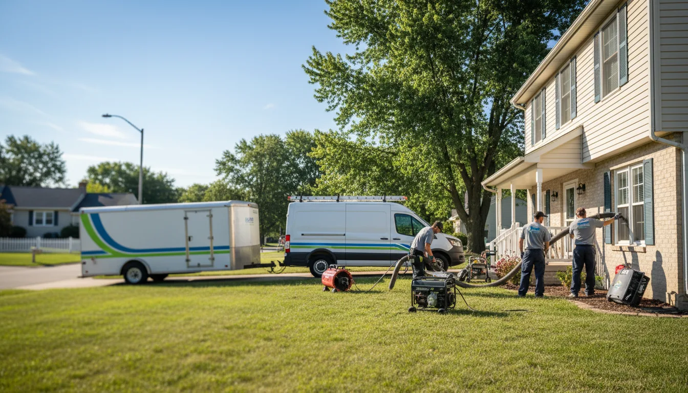 Flooded Basement Restoration And Cleanup With Repair in Marquette, KS near me
